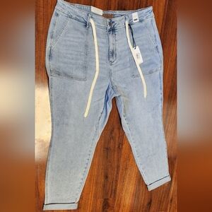 JUDY BLUE Joggers High Waist Pull On Womens 20W Size 40x28 Drawstrings Pants NWT